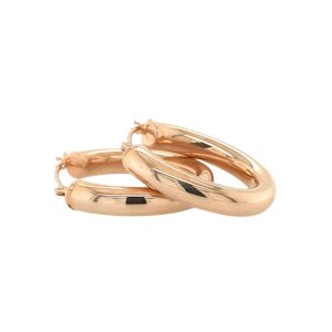 14K Rose Gold Hoop Earrings