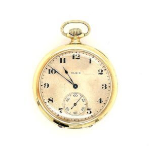 Vintage 14K Y Solid Gold Elgin Pocket Watch