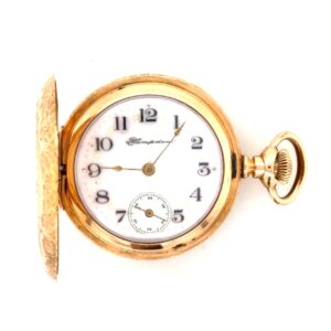 Vintage Hampden Diadem Canton O. 14K Gold Filled Pocket Watch