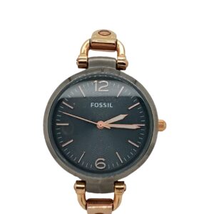 Fossil ES 3111 Stainless Steel Gunmetal and Gold Tone Watch